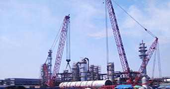 钱集履带吊吊装